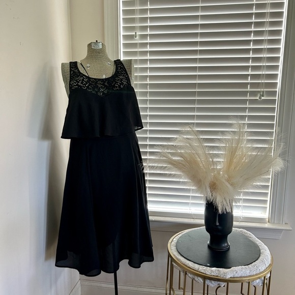 NWT TORRID GEORGETTE LACE ILLUSION SKATER DRESS SIZE 18 - Picture 5 of 8